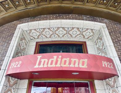 The Indiana small sign