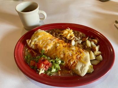 Baca Boys Smothered Breakfast Burrito