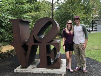 LOVE sculpture at Crystal Bridges