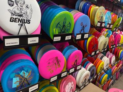 Disc Golf discs at Rock On Wheels