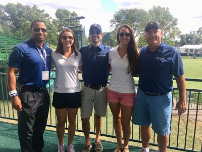 Ariana and fellow Sports Commission staff at the 2016 U.S. Open