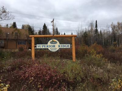 Sign for Superior Ridge resort