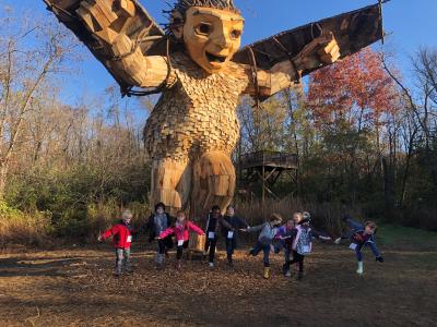 Aullwood Troll with Kids