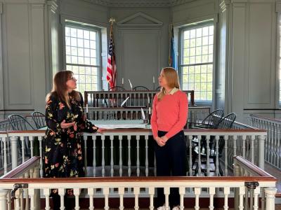 Darley Newman at The Old State House in Dover, DE.