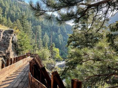 View of peaks to plains trail in Clear Creek Canyon