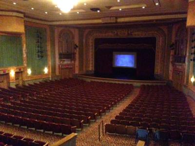 Inside Saenger Theater.