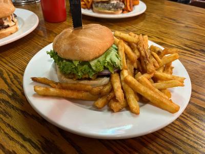 Cornucopia's All American Burger with Fries