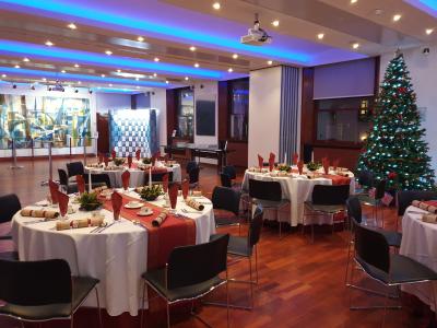 Christmas in the Upper Hall at Fitzwilliam College, Cambridge