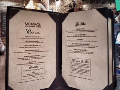 Mompou Menu