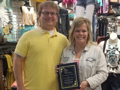 Excellent Service within a Retail Establishment: Brittany Jepsen & Aaron Adams, Brittany's Boutique 2020