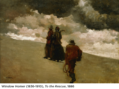 Winslow Homer Painting with Caption