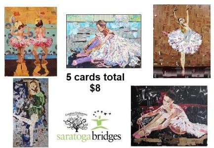 Saratoga Bridges cards collage poster