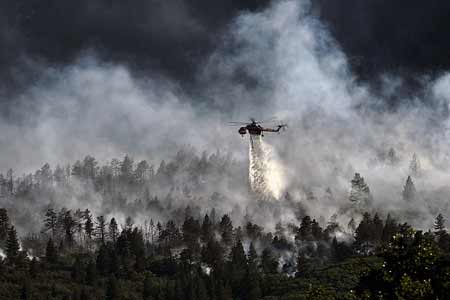 Helicopter Dropping Water On Forest Fire | Pixabay Image