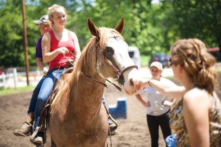 Summer Horseback Riding at Natural Valley Ranch in Brownsburg Indiana
