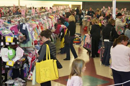 Shop for kids' stuff at the Here We Grow Again Spring Consignment Sale.