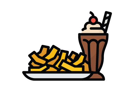fries & shake icon
