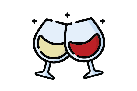 wine glasses icon