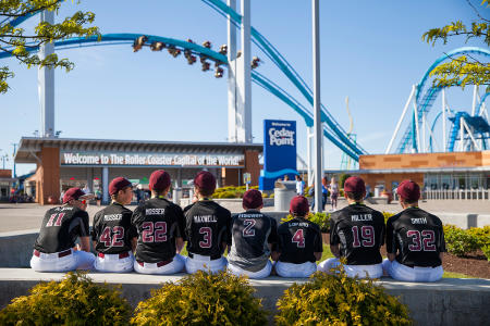 Baseball Team at Cedar Point