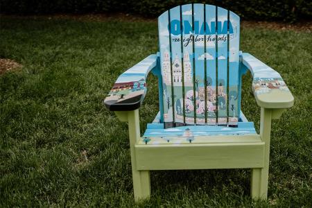 Sunny and Chair “Omaha Neighborhoods” by Samira Moody