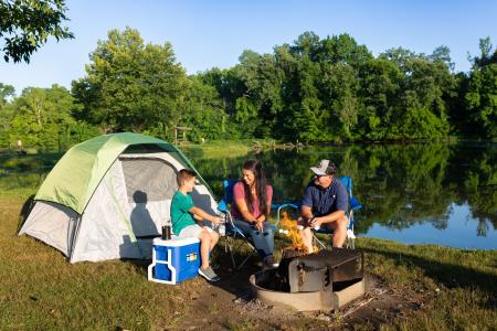 Camping at Lake Shelby