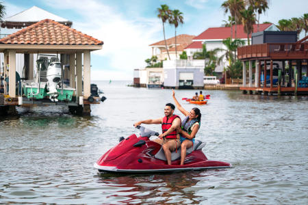 Couple on Jetski