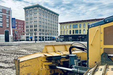 construction of new Courtyard hotel