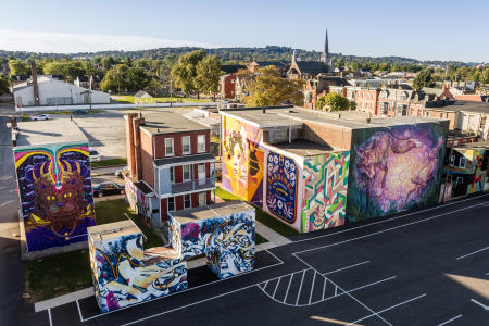 Mural Park drone view
