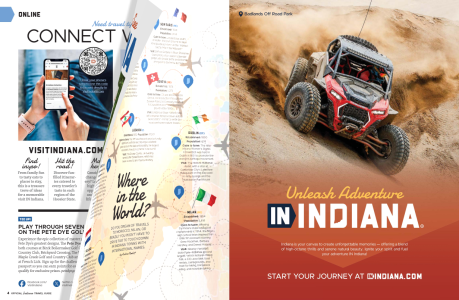 Travel Guide Flipping Page