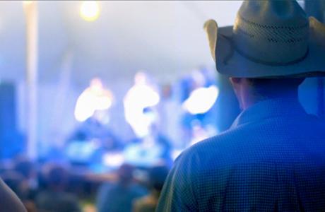 Cowboy enjoying the Heartland Stampede.