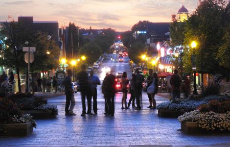 Looking down Kirkwood Ave.