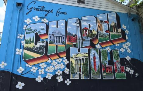 Chapel Hill Post Card Mural