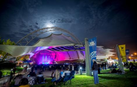 Sprint Pavilion at Night