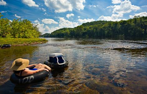 Floating Down the James River