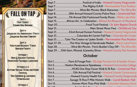 Fall Event Calendar 2019