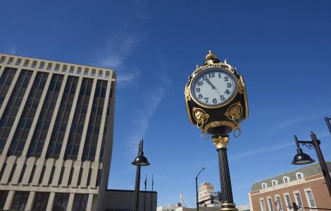 Winkler's Clock Downtown Kansas City, KS