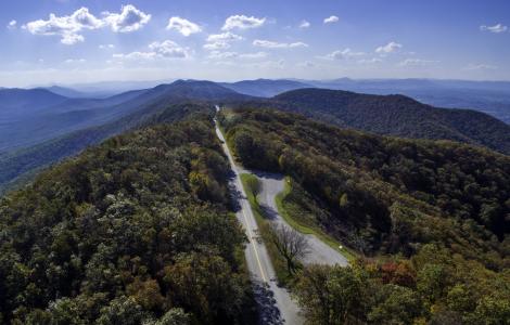 Blue Ridge Parkway Aerial View