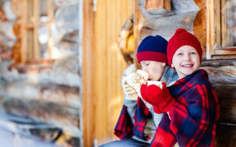 Children enjoying some food