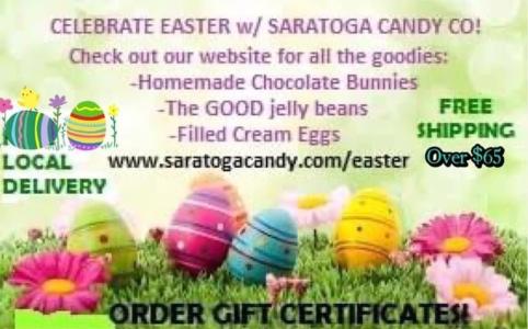 Saratoga Candy Co Easter ad
