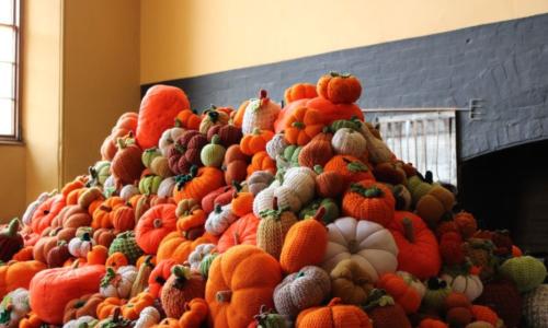 A pile of autumnal vegetables