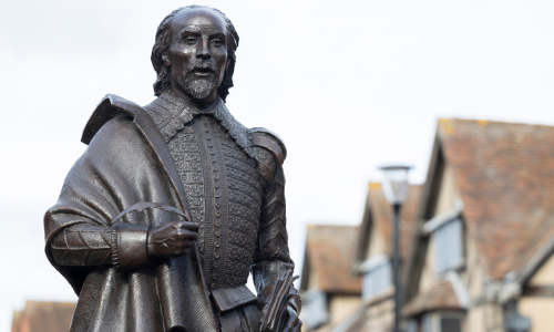 Statue of William Shakespeare in Stratford-upon-Avon