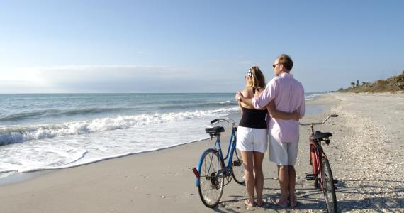 Couple with Bikes on Don Pedro Island