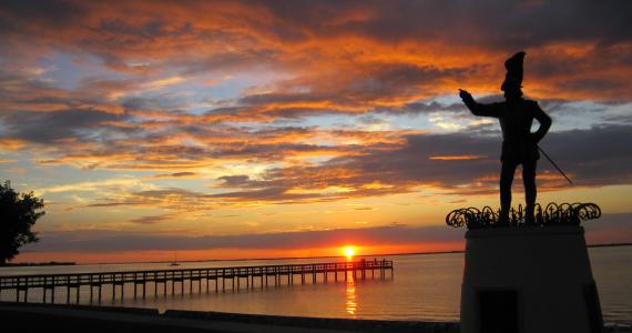 Gilchrist Park - Sunset over Harbor