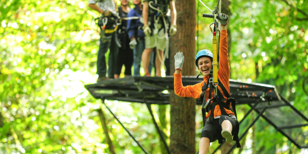 Zipline tour-spring break adventure