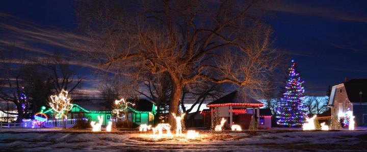 Christmas light show Territorial Prison