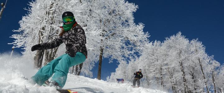 Snowboarding at Seven Springs