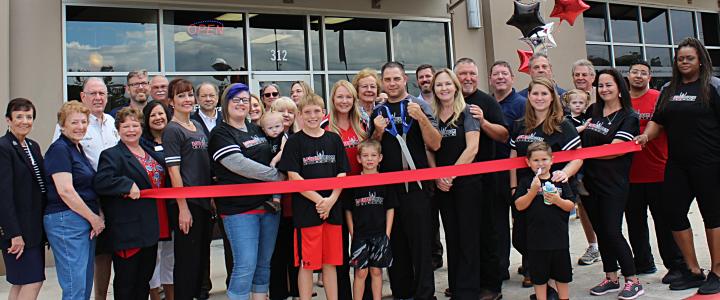 Ribbon Cutting Locker Room Haircuts