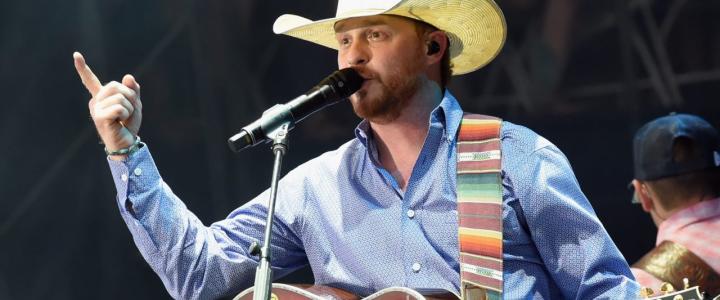 Cody Johnson Playing at a Concert