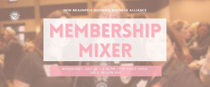 The Women's Business Alliance will hold their next mixer on July 28 at 5:30.