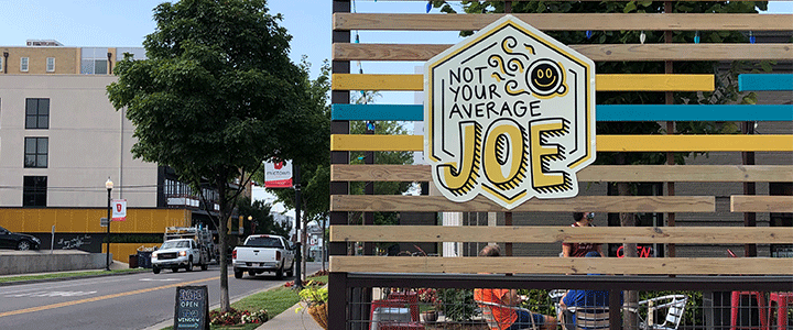 Exterior of Not Your Average Joe Coffee Shop In Midtown OKC