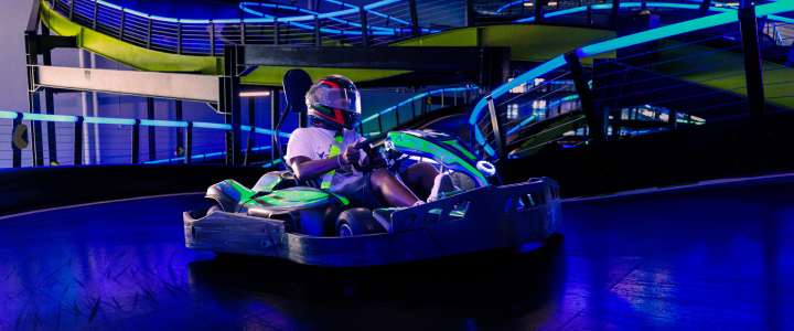 Race track at Andretti's